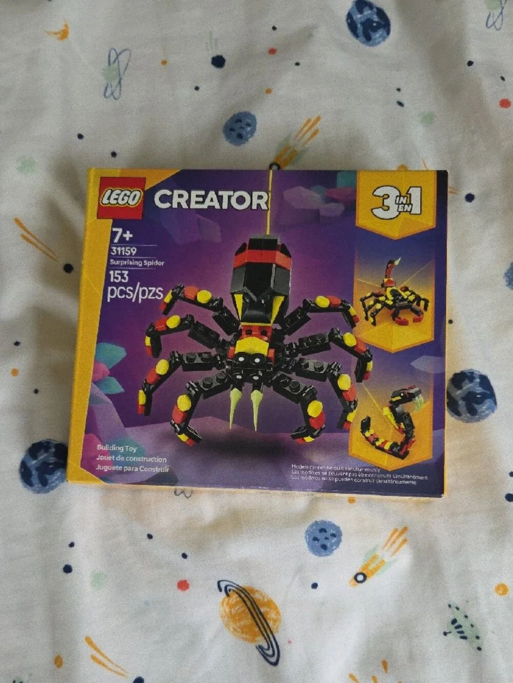 Lego Black & Red Scorpion 3-in-1 Building Set with Yellow Accents